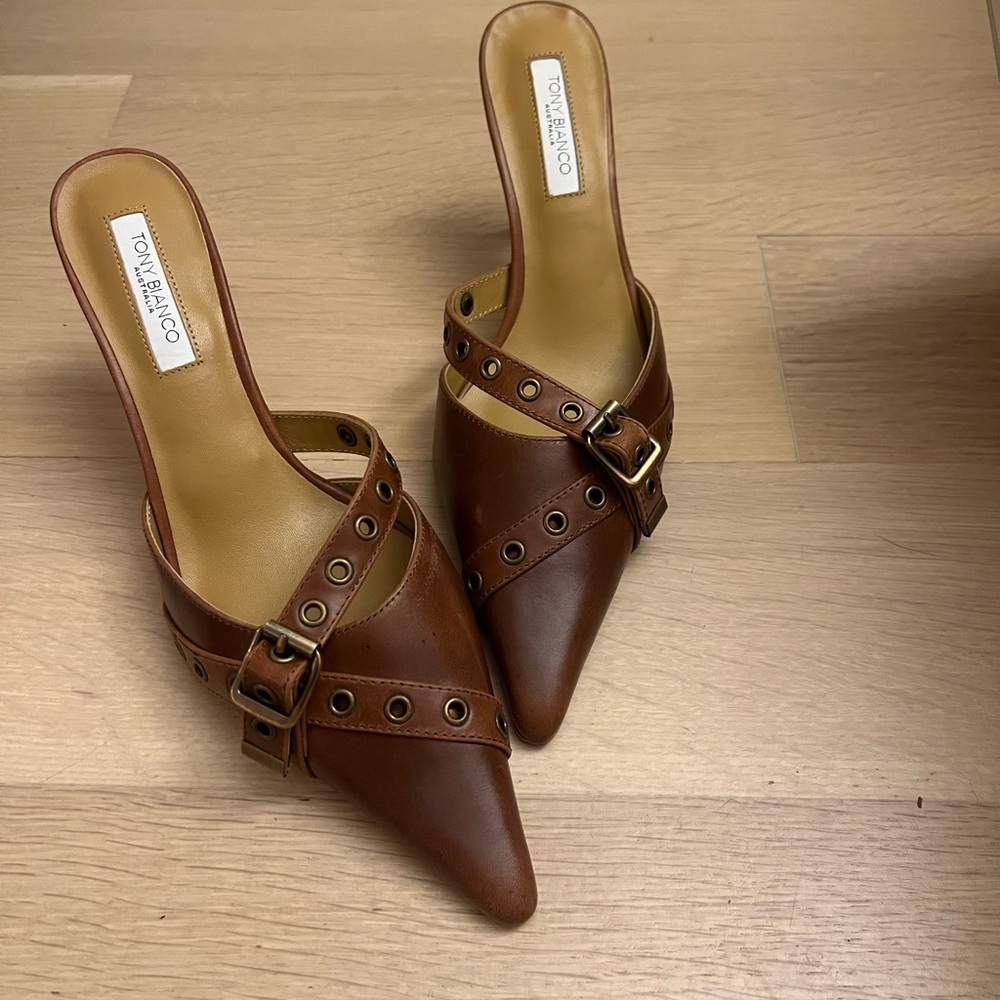 NWT Tony Bianco Brown Leather Women's Shoes